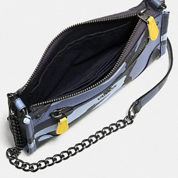 COACH MICKIE CROSSBODY CAMO PEBBLE CROSSBODY BAG - Picture 2 of 12